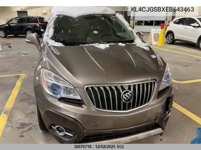 KL4CJGSBXEB643463 2014 Buick Encore