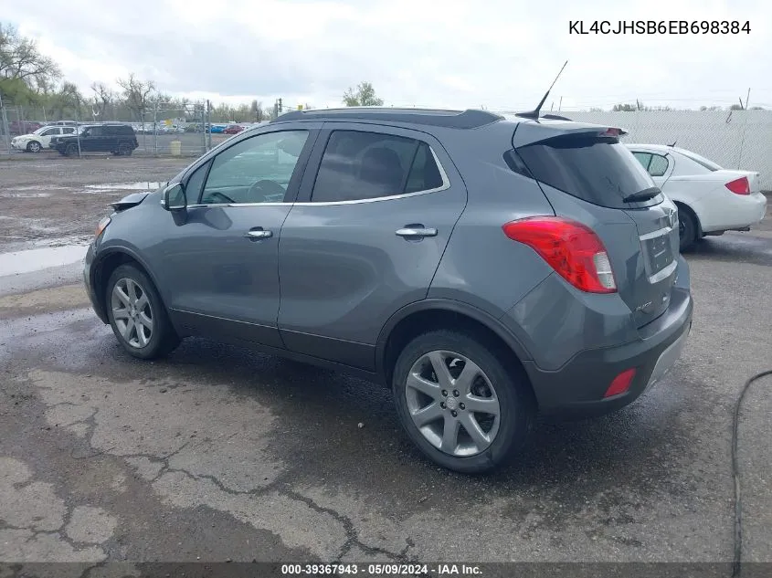 2014 Buick Encore Premium VIN: KL4CJHSB6EB698384 Lot: 39367943