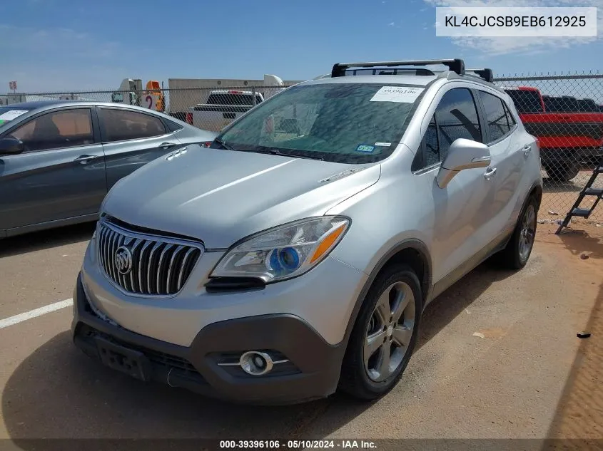 2014 Buick Encore Leather VIN: KL4CJCSB9EB612925 Lot: 39396106