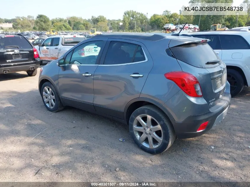 2014 Buick Encore VIN: KL4CJCSB7EB548738 Lot: 40301507