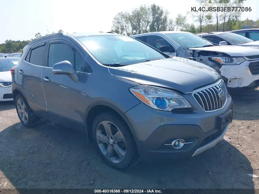 2014 Buick Encore Convenience VIN: KL4CJBSB3EB777086 Lot: 40316368