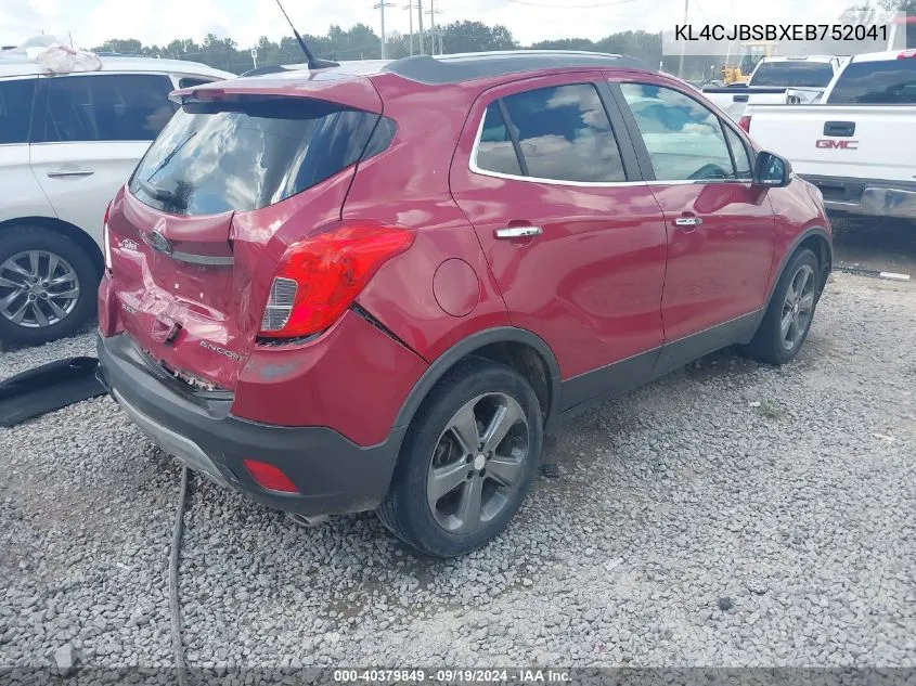 2014 Buick Encore Convenience VIN: KL4CJBSBXEB752041 Lot: 40379849