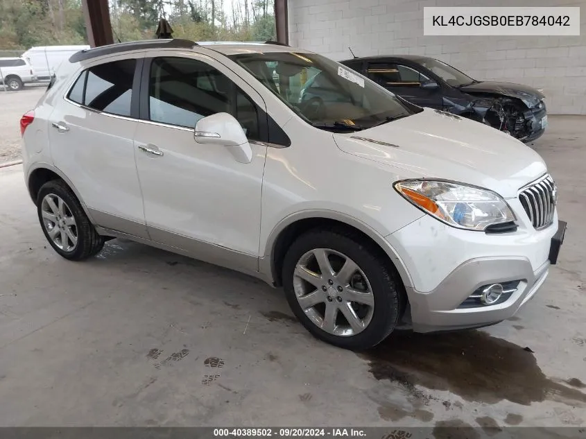 2014 Buick Encore Leather VIN: KL4CJGSB0EB784042 Lot: 40389502