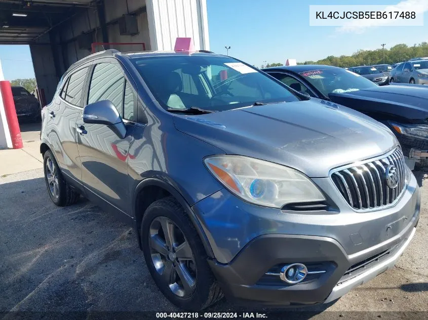 2014 Buick Encore Leather VIN: KL4CJCSB5EB617488 Lot: 40427218