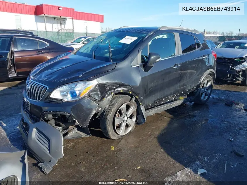 KL4CJASB6EB743914 2014 Buick Encore