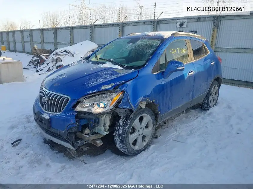 KL4CJESB0FB129661 2015 Buick Encore