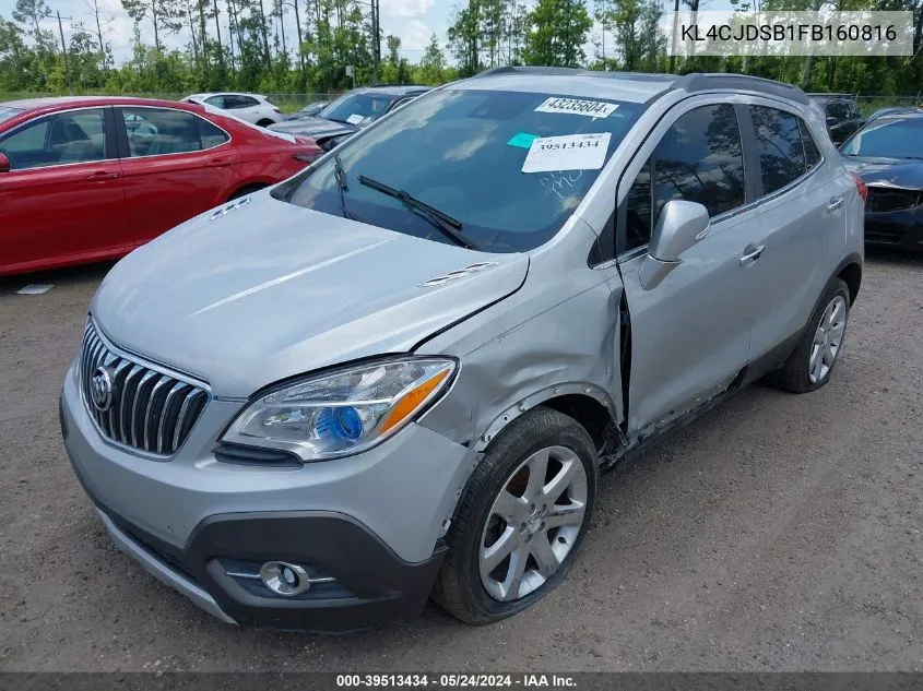 2015 Buick Encore Premium VIN: KL4CJDSB1FB160816 Lot: 39513434