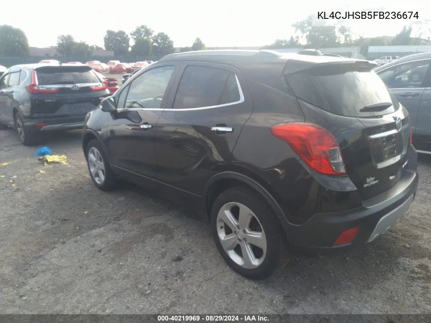 2015 Buick Encore Premium VIN: KL4CJHSB5FB236674 Lot: 40219969