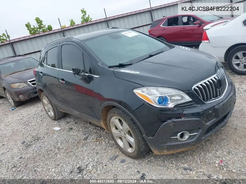 2015 Buick Encore Leather VIN: KL4CJCSB4FB222204 Lot: 40312685