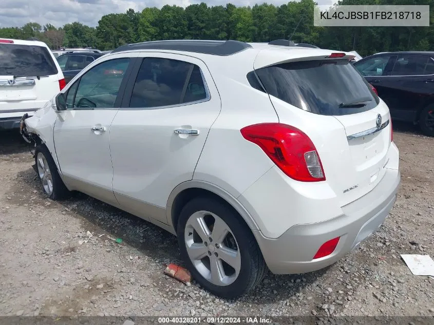 2015 Buick Encore Convenience VIN: KL4CJBSB1FB218718 Lot: 40328201