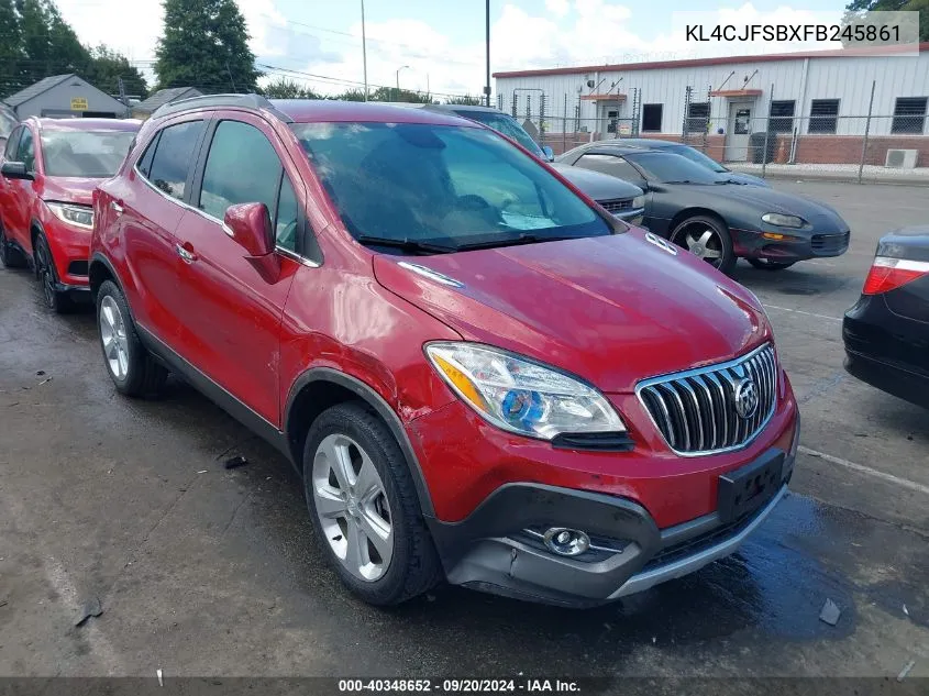 2015 Buick Encore Convenience VIN: KL4CJFSBXFB245861 Lot: 40348652