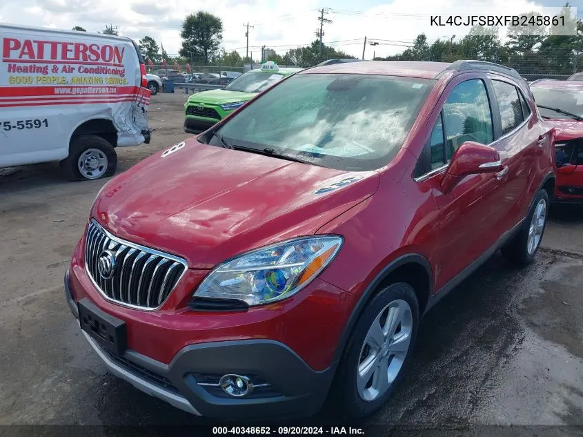 2015 Buick Encore Convenience VIN: KL4CJFSBXFB245861 Lot: 40348652