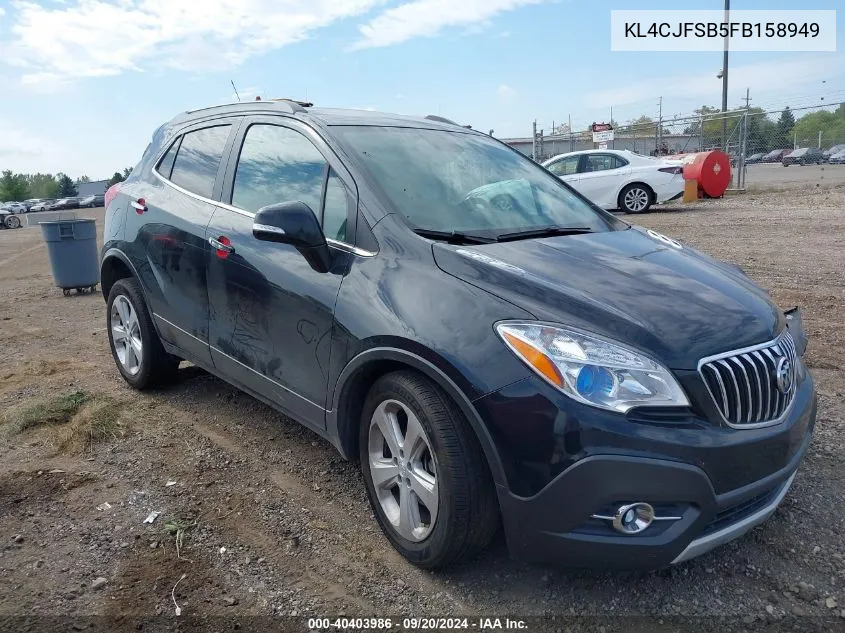 2015 Buick Encore Convenience VIN: KL4CJFSB5FB158949 Lot: 40403986