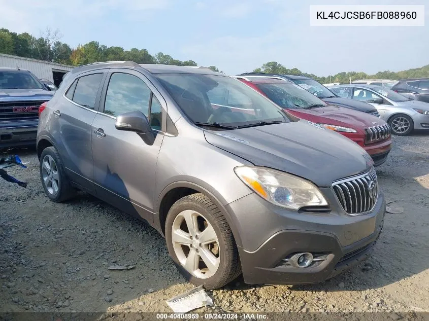 2015 Buick Encore VIN: KL4CJCSB6FB088960 Lot: 40408959