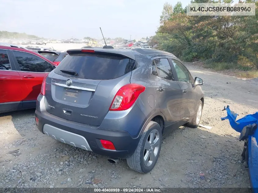 2015 Buick Encore VIN: KL4CJCSB6FB088960 Lot: 40408959