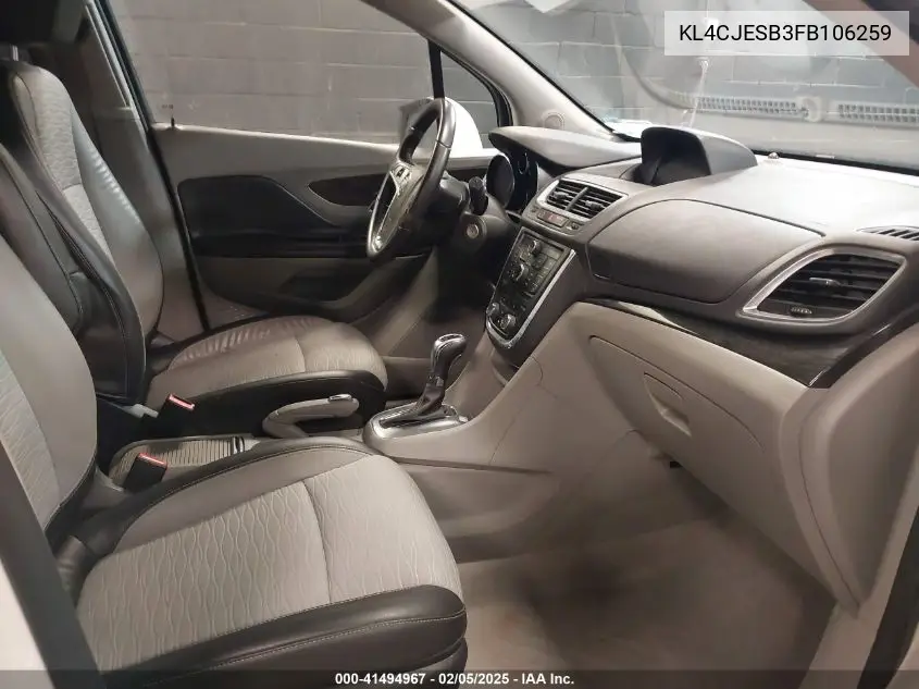 2015 Buick Encore VIN: KL4CJESB3FB106259 Lot: 41494967