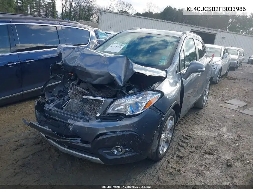 KL4CJCSB2FB033986 2015 Buick Encore Leather