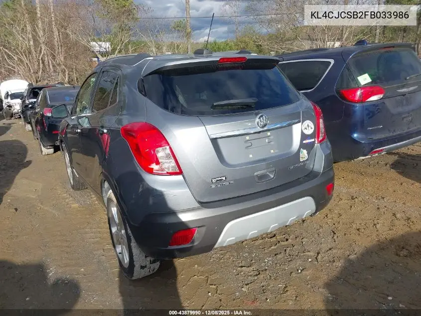KL4CJCSB2FB033986 2015 Buick Encore Leather