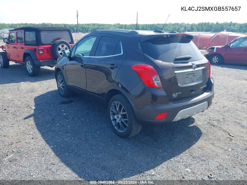 KL4CJ2SMXGB557657 2016 Buick Encore Sport Touring