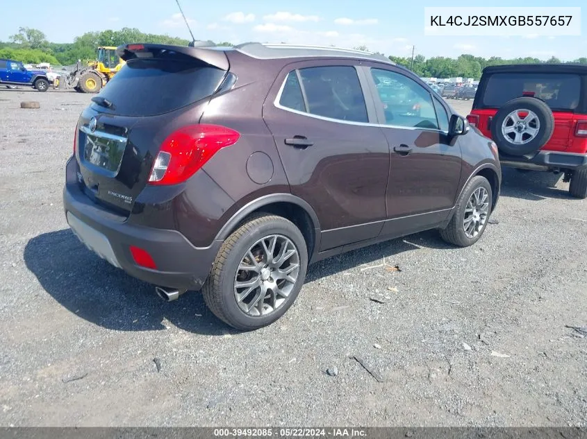 KL4CJ2SMXGB557657 2016 Buick Encore Sport Touring