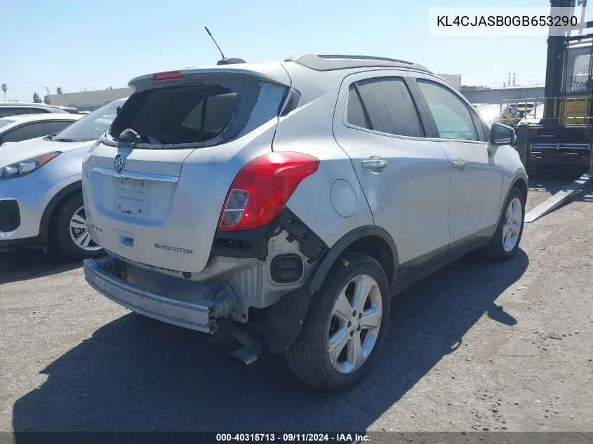 KL4CJASB0GB653290 2016 Buick Encore