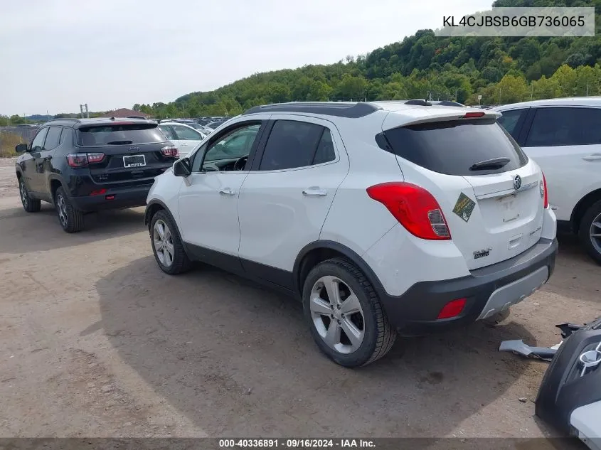 KL4CJBSB6GB736065 2016 Buick Encore Convenience