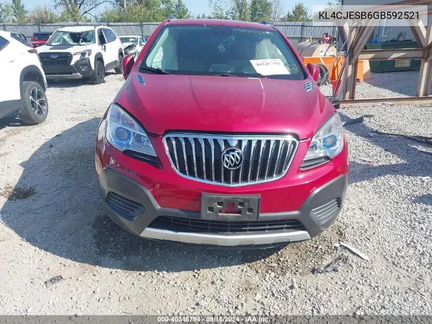 KL4CJESB6GB592521 2016 Buick Encore