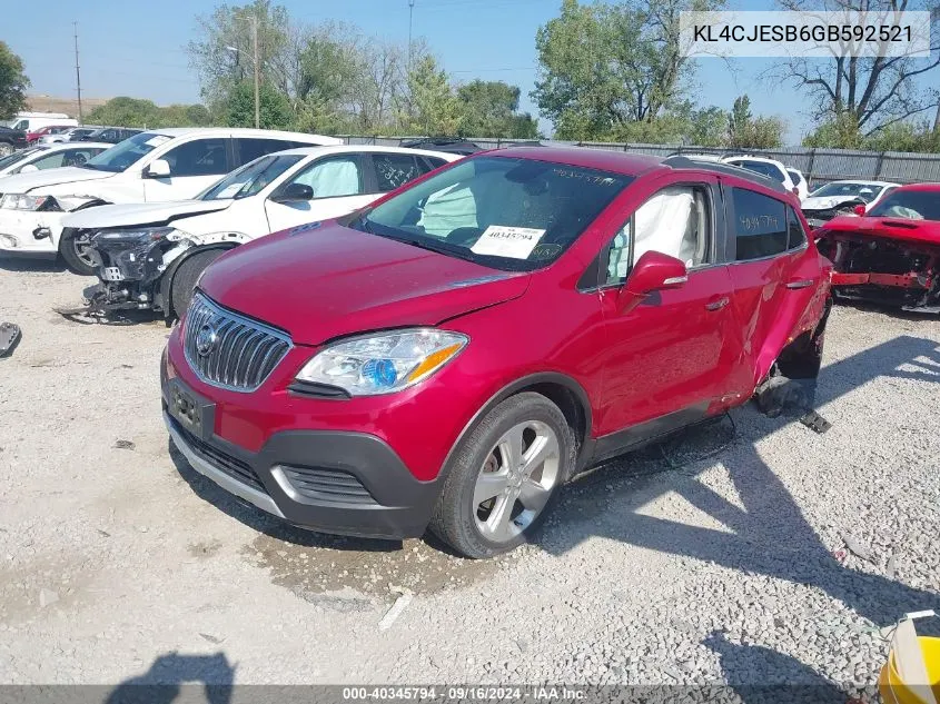 2016 Buick Encore VIN: KL4CJESB6GB592521 Lot: 40345794