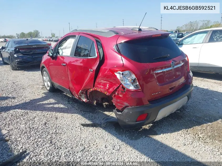 KL4CJESB6GB592521 2016 Buick Encore