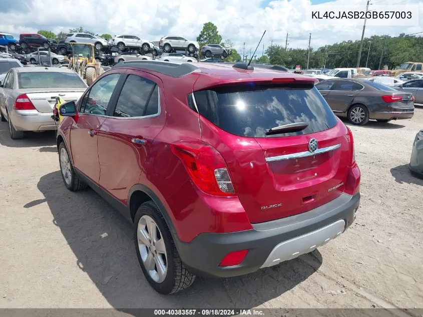 KL4CJASB2GB657003 2016 Buick Encore