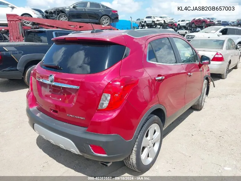 KL4CJASB2GB657003 2016 Buick Encore