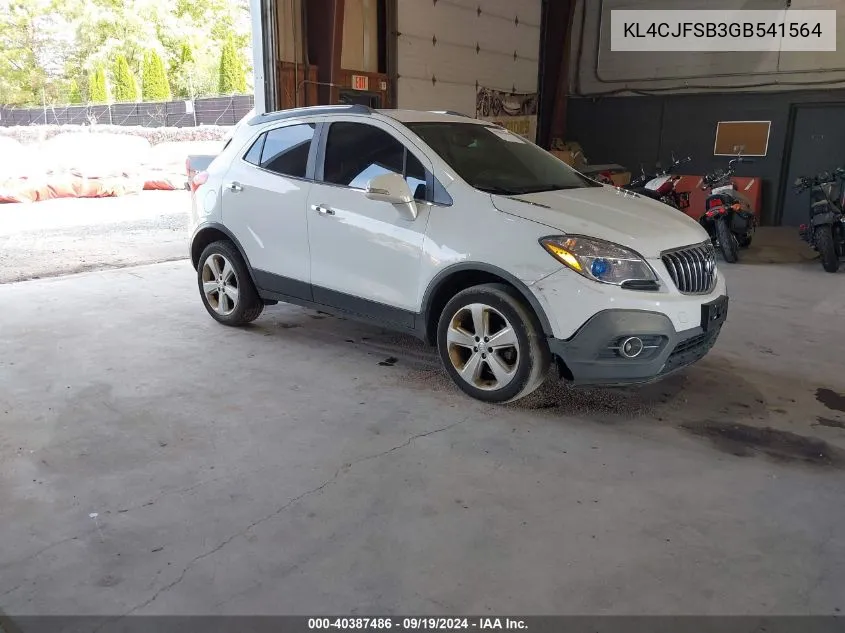 KL4CJFSB3GB541564 2016 Buick Encore Convenience