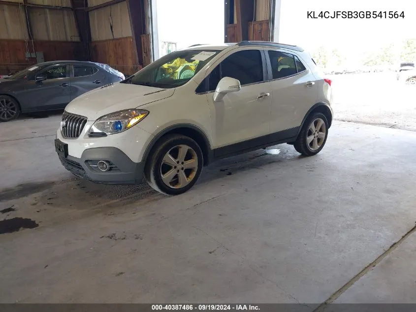 KL4CJFSB3GB541564 2016 Buick Encore Convenience