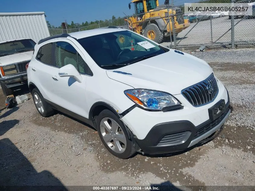 KL4CJASB4GB605257 2016 Buick Encore