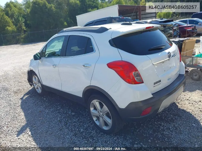 KL4CJASB4GB605257 2016 Buick Encore