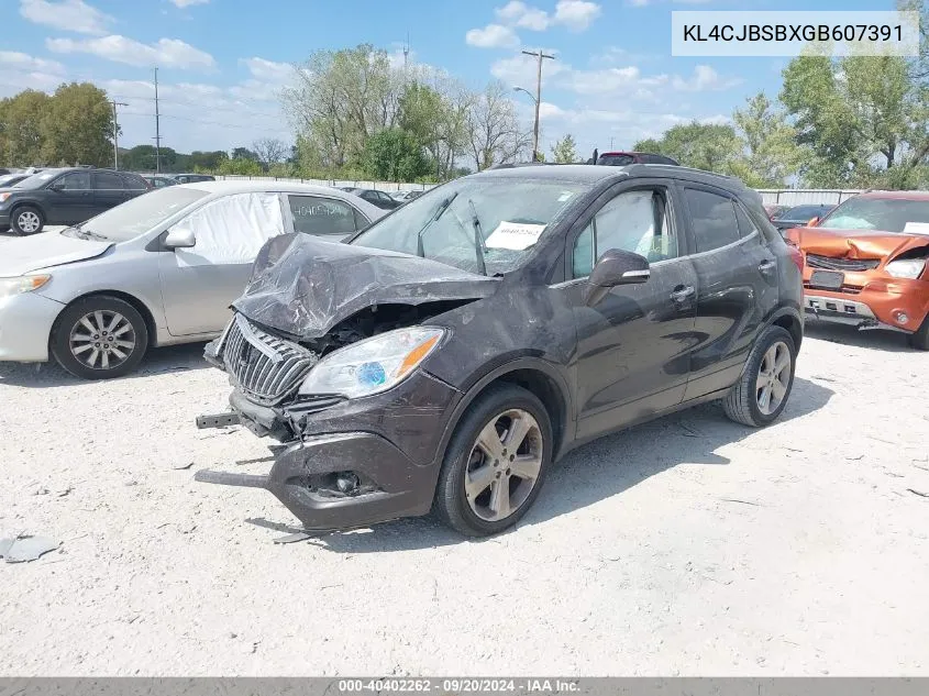 2016 Buick Encore Convenience VIN: KL4CJBSBXGB607391 Lot: 40402262