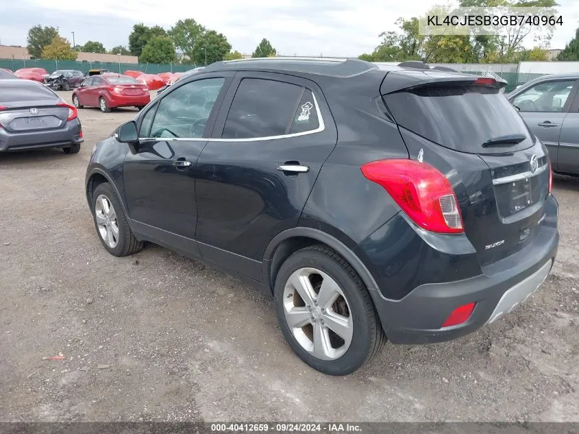 KL4CJESB3GB740964 2016 Buick Encore