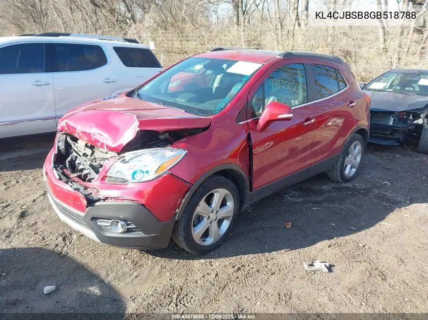 KL4CJBSB8GB518788 2016 Buick Encore Convenience