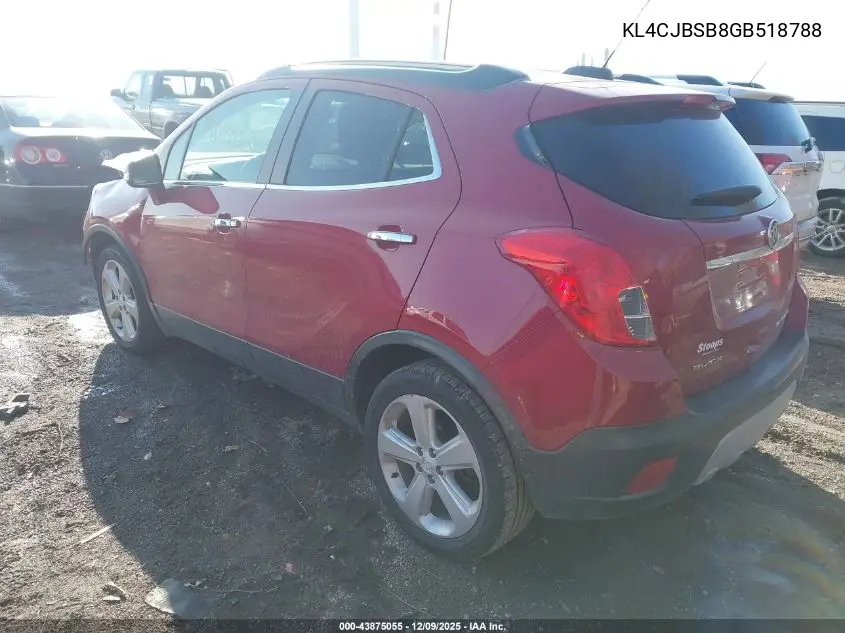 KL4CJBSB8GB518788 2016 Buick Encore Convenience