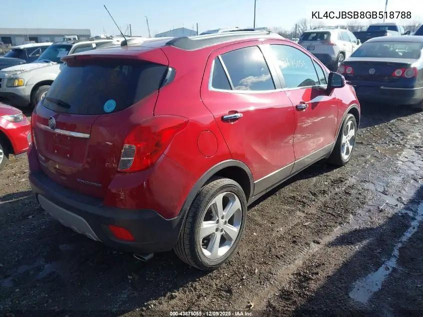 KL4CJBSB8GB518788 2016 Buick Encore Convenience