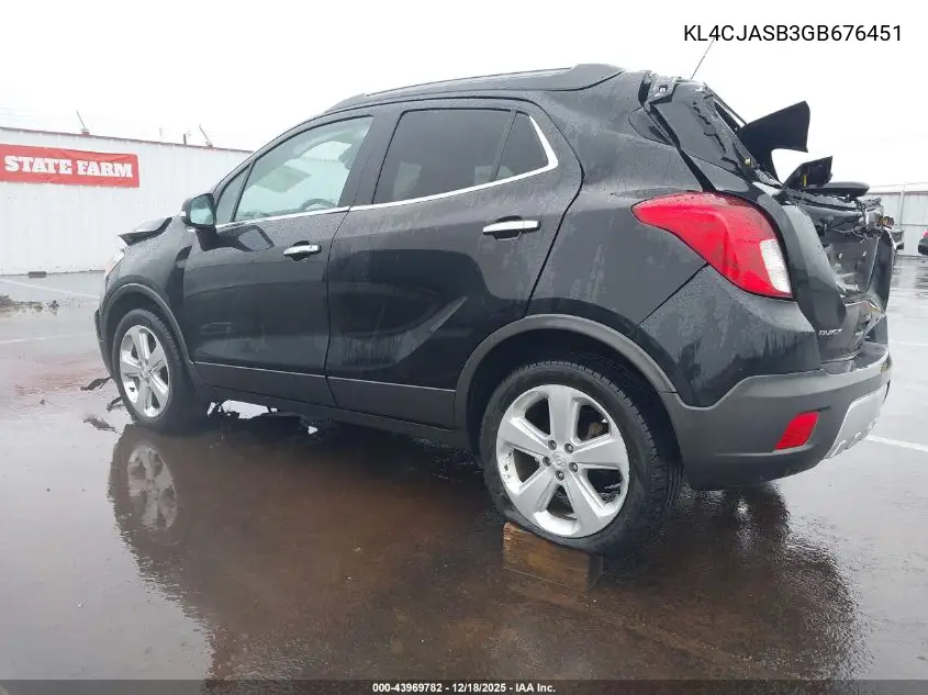 KL4CJASB3GB676451 2016 Buick Encore