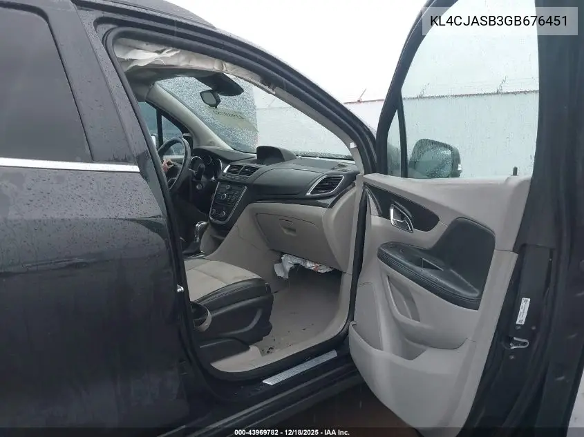 KL4CJASB3GB676451 2016 Buick Encore