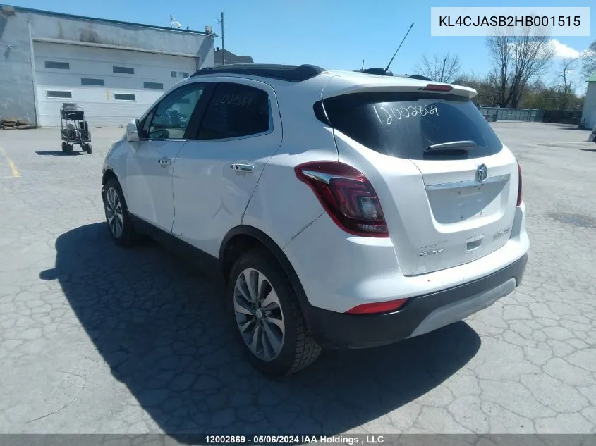 KL4CJASB2HB001515 2017 Buick Encore