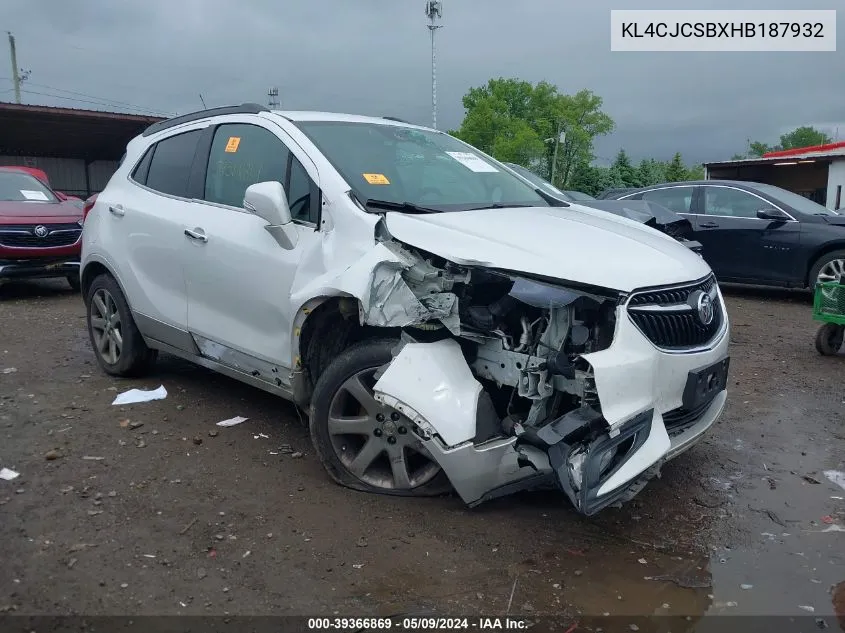 2017 Buick Encore Essence VIN: KL4CJCSBXHB187932 Lot: 39366869