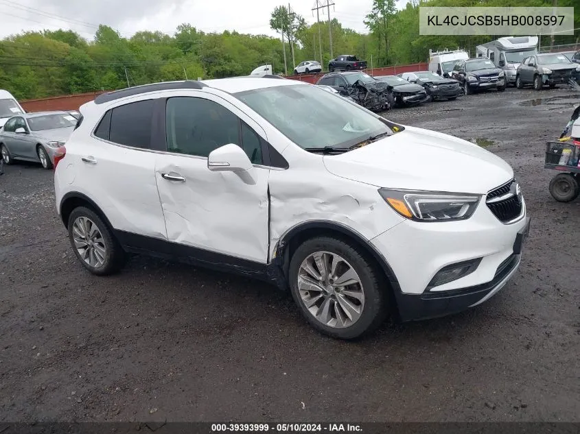 KL4CJCSB5HB008597 2017 Buick Encore Essence