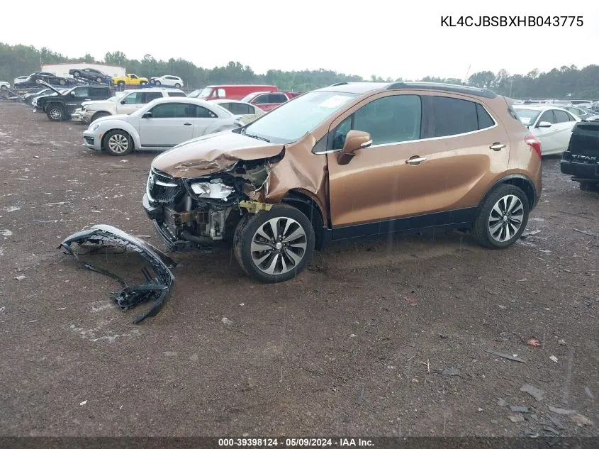 KL4CJBSBXHB043775 2017 Buick Encore Preferred Ii