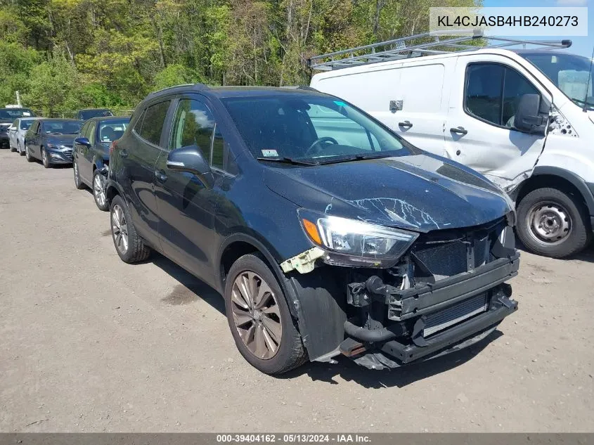 2017 Buick Encore Preferred VIN: KL4CJASB4HB240273 Lot: 39404162