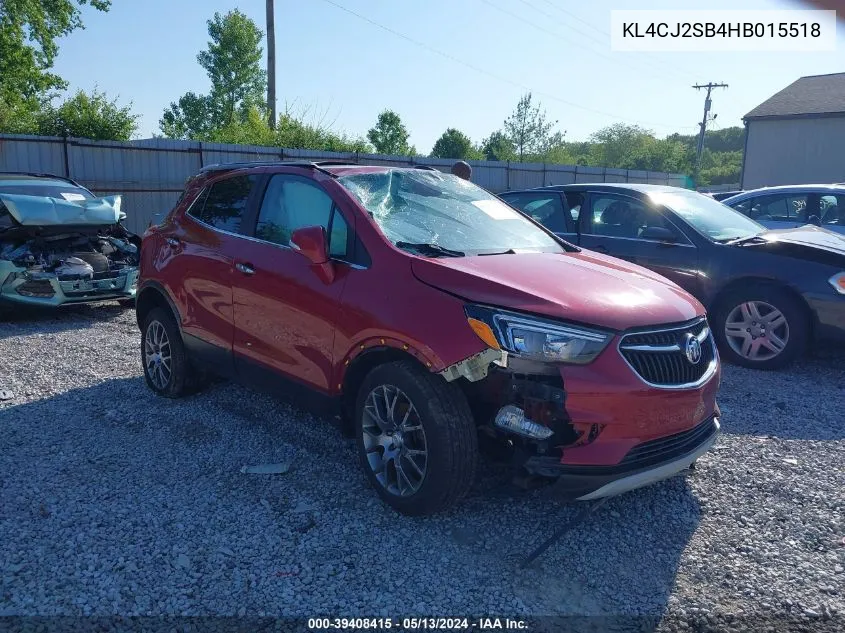 2017 Buick Encore Sport Touring VIN: KL4CJ2SB4HB015518 Lot: 39408415