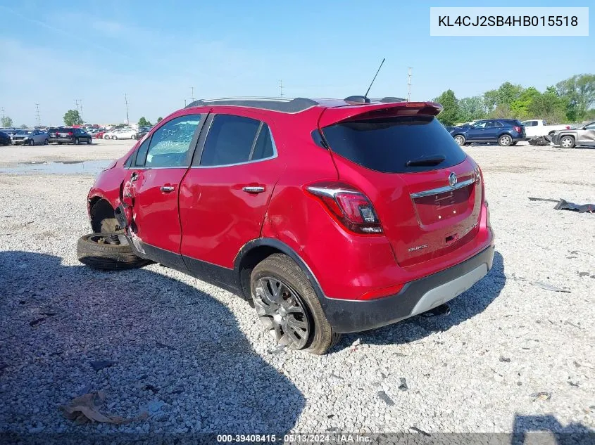 2017 Buick Encore Sport Touring VIN: KL4CJ2SB4HB015518 Lot: 39408415