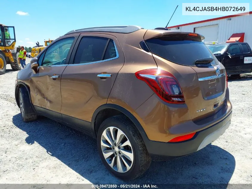 KL4CJASB4HB072649 2017 Buick Encore Preferred